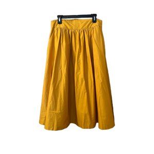 Mustard Yellow Midi Skirt